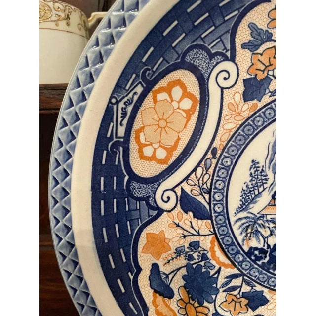 Ceramic Late 20th Century Japanese Chinoiserie Serving Plates - Set of 6 For Sale - Image 7 of 9