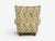 Danish Cabinetmaker, Large Wingback Chair, Floral Fabric, Wood, Denmark, 1950s For Sale - Image 11 of 11
