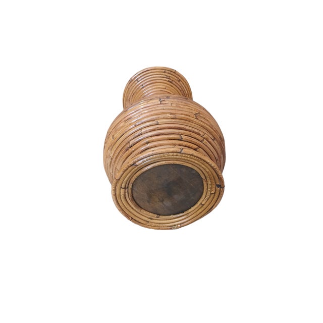 Vintage Boho Chic Pencil Reed Vase For Sale - Image 4 of 4