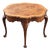 Vintage Figured Burr Walnut Pie Crust Coffee Table, 1920s For Sale