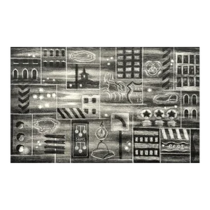 Richard Hood (1910-1995) - Vintage Abstract Modernist Lithograph, Signed (C. 1951)