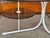 Coffee Oval Table with Metal Legs and Smoky Glass Top, 1990s For Sale - Image 9 of 10