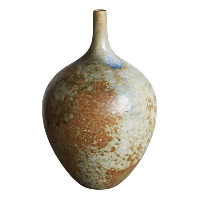 Mid-Century Sculptural Studio Pottery Vase, 1960s For Sale