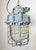 Large Industrial Grey Bunker Light with Iron Cage from Elektrosvit, 1970s For Sale - Image 6 of 18