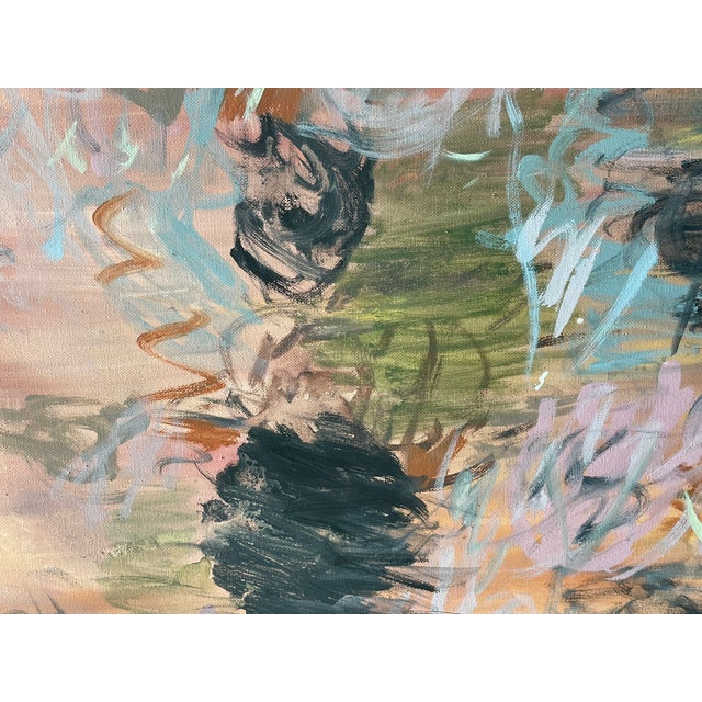 Abstract Modern Mixed Media on Canvas Paintings Sunny Isles Abstracts For Sale - Image 4 of 6