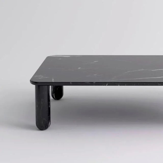 Contemporary Medium Black Marble Sunday Coffee Table by Jean-Baptiste Souletie For Sale - Image 3 of 9