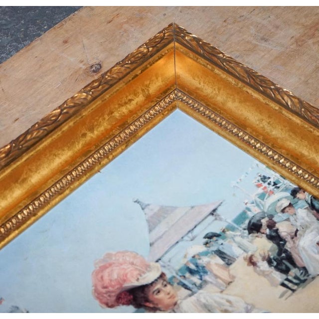 Alan Maley, Lady on Pier Print, Framed For Sale - Image 5 of 11