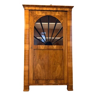 Antique Biedermeier Display Cabinet For Sale