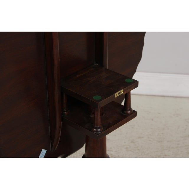 Wood Henkel Harris Mahogany Tilt Top Pie Crust Table For Sale - Image 7 of 13