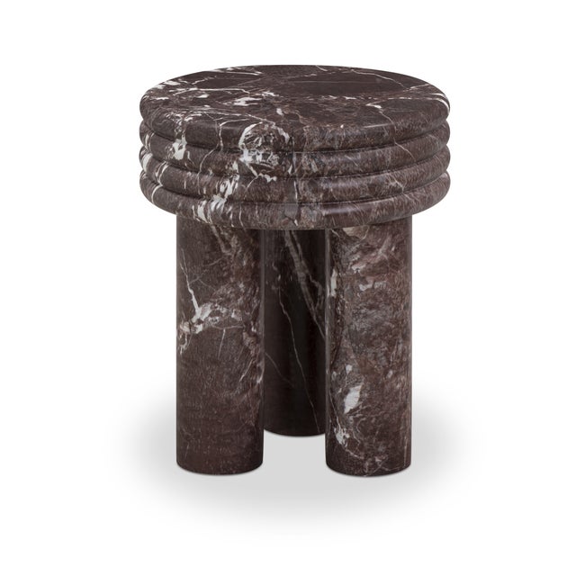 Whether indoors or out, the Delta side table will add a glamorous touch to your space. Crafted entirely of concrete, it...