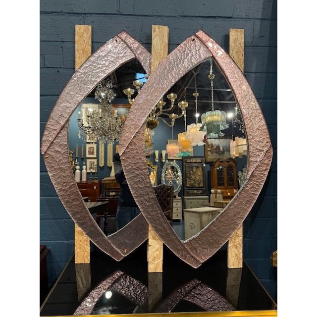Early 21st Century Decorative Pink Murano Glass Mirrors For Sale - Image 5 of 7