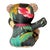 Italian Gucci Fiori Nero Vintage Silk Scarf Tender Teddy Bear For Sale - Image 3 of 3