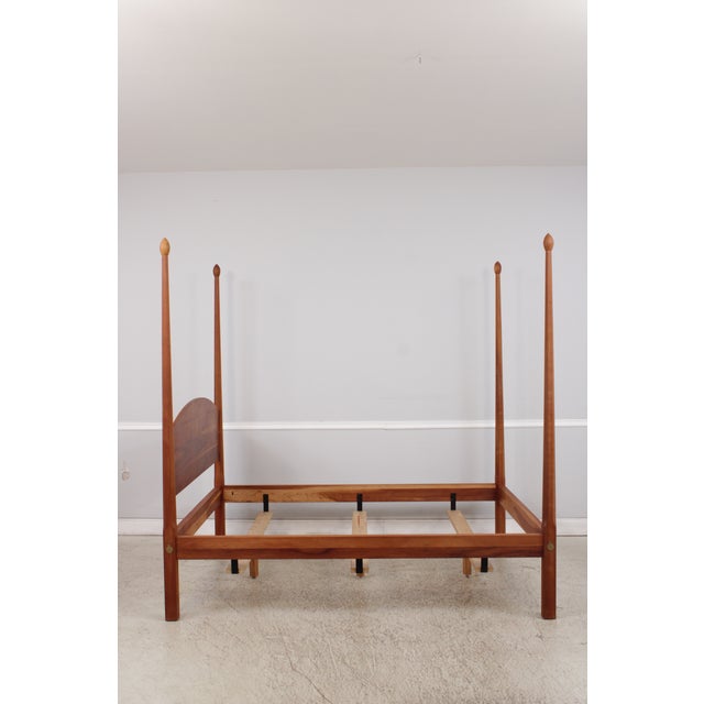 Stickley Stickley Cherry Pencil Post Queen Size Bed For Sale - Image 4 of 18