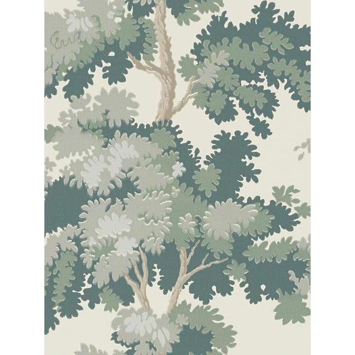 Sample, Scalamandre Raphael, Green Wallpaper Chairish