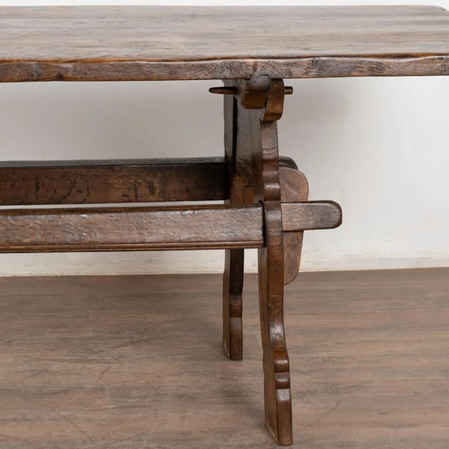 Brown Early 19th Century French Farm Table For Sale - Image 8 of 13