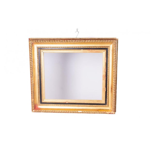 Antique Gilded Frame with Carvings, Early 1900s For Sale - Image 13 of 13
