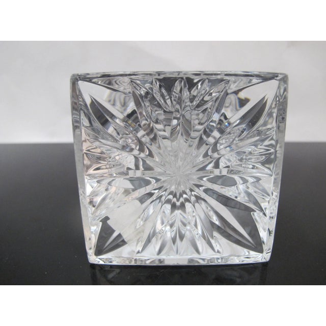 Glass Waterford Crystal 8" Tall Candlestick For Sale - Image 7 of 8