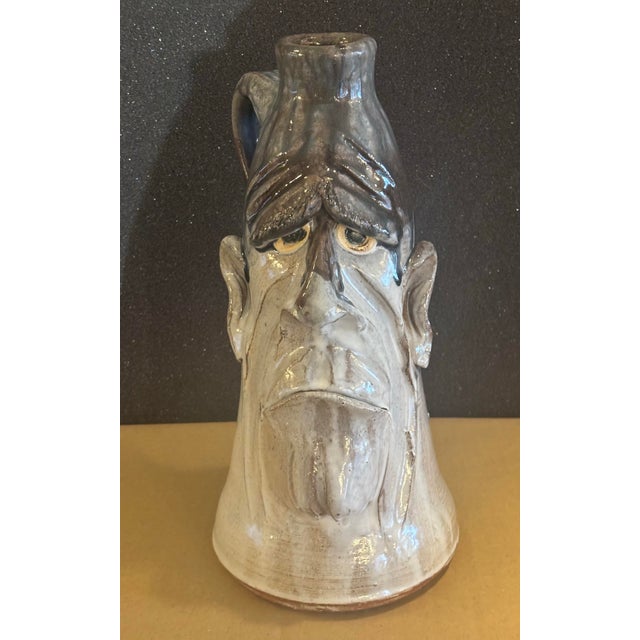Southern Folk Art Face Jug by Dal Burtchaell For Sale In Louisville - Image 6 of 10
