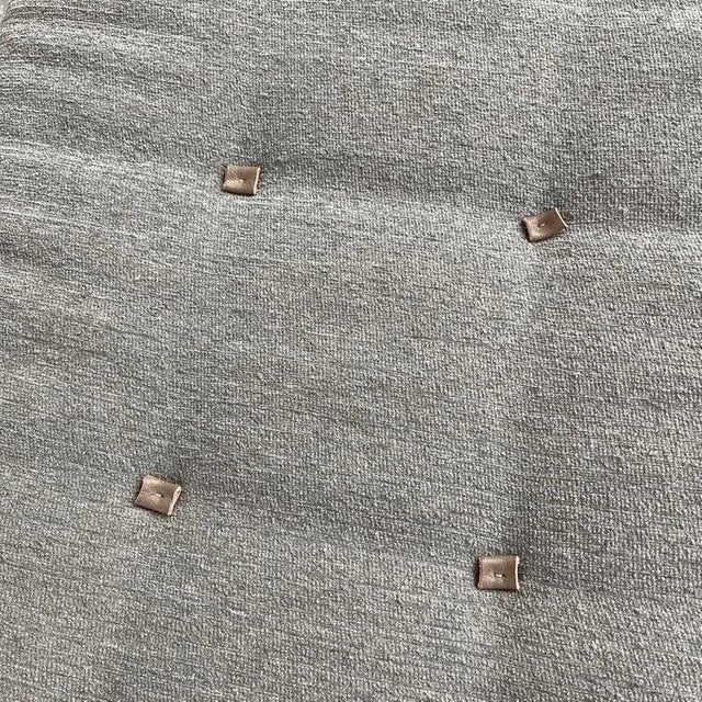 Light Gray 1940s Vintage Industrial Tubular Steel Chaise For Sale - Image 8 of 9