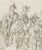 M. Neher, Procession with a Couple on Horseback, 1840, Pencil For Sale - Image 3 of 5