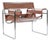 Mid Century Wassily Brown Lounge Chair by Marcel Breuer for Gavina For Sale