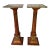 Antique Mahogany Neoclassical Pedestals on Plinth Bases - A Pair For Sale