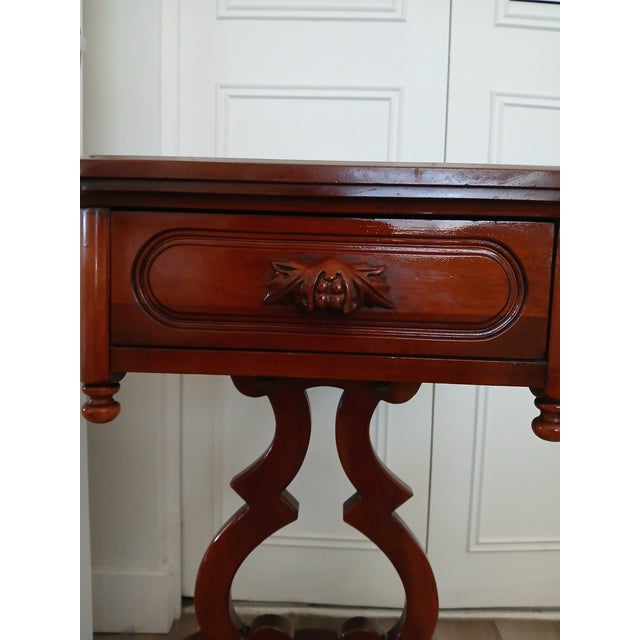 Traditional Cherry Wood Nightstand - Davis Cabnet Co, 1950's For Sale - Image 3 of 5