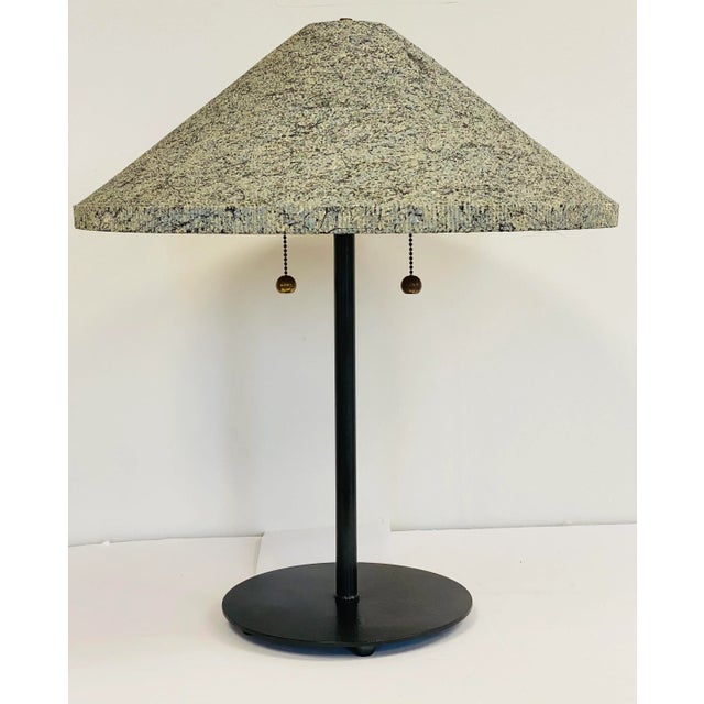 Silver 1970s Gregory Van Pelt Cone Cardboard Table Lamp For Sale - Image 8 of 8