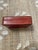 Brown Vintage Italian Burgundy Leather Box Featuring Embossed Gold Fleur-De-Lis For Sale - Image 8 of 10