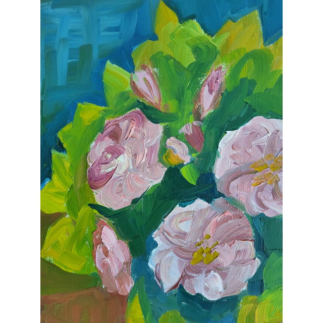 Expressionist Mid Century Still Life Oil Painting by Swedish Artist Waldemar Berg For Sale - Image 4 of 18