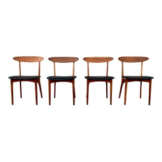 1960s Danish Modern Teak Dining Chairs by Kurt Ostervig for Brande Møbelindustri - Set of 4 For Sale