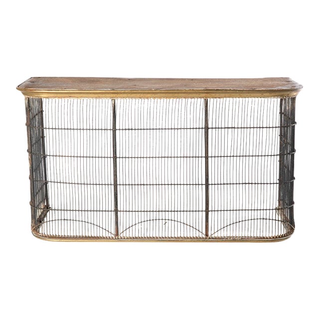 Federal Period Wire and Brass Fire Fender For Sale