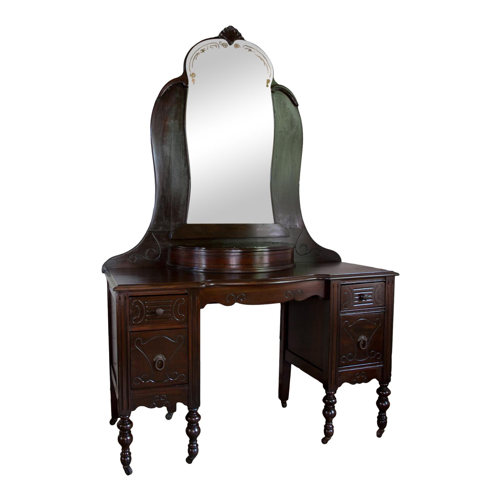 Antique Americana Art Deco Mirrored Vanity Chairish