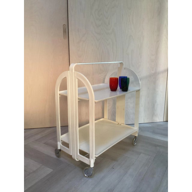 Vintage Italian Trolley from Guzzini, 1970s, in Very Good conditions. Designed 1970 to 1979 This piece has an attribution...