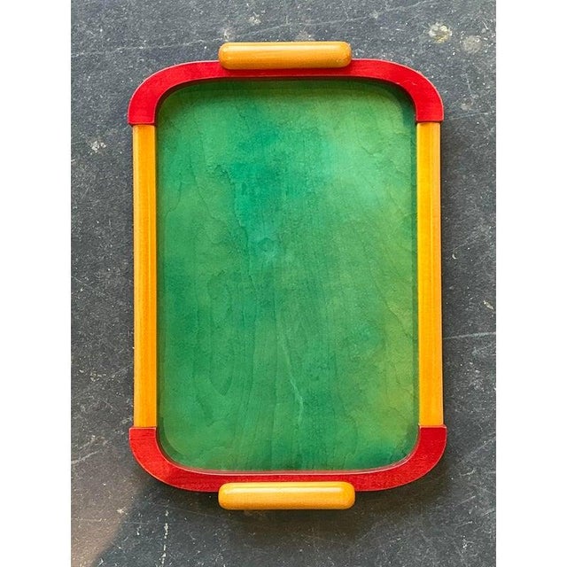 Vintage Italian Postmodern Tray For Sale - Image 4 of 9
