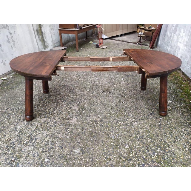 Brutalist Extendable Dining Table, 1950s For Sale - Image 4 of 18