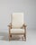 French Oak Reclining Armchair with Bouclé Upholstery, Antique, France, Circa 1940 For Sale - Image 16 of 16