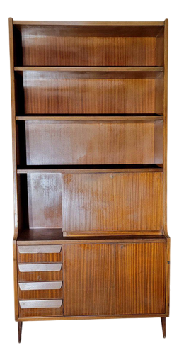 Bookcase in Teak by Bavorero Turin