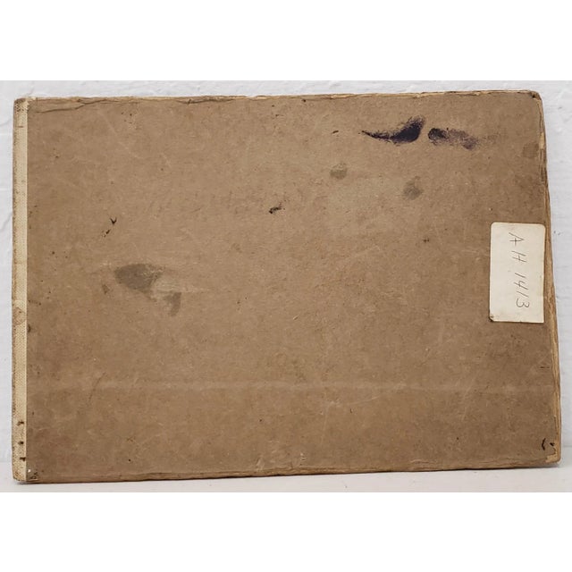 Gray Early 20th Century American City Landscape Oil Painting by F. Haley C.1910 For Sale - Image 8 of 9