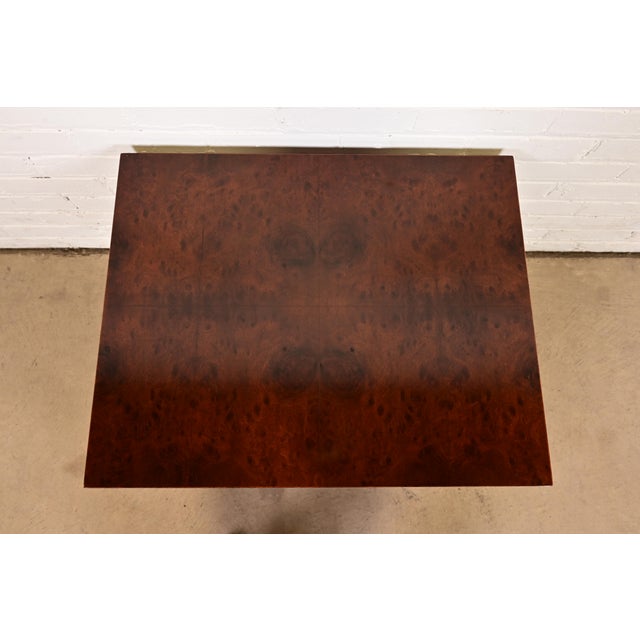 1960s Paul Evans for Directional Mid-Century Modern Burl Wood Parsons Side Table, 1960s For Sale - Image 5 of 10
