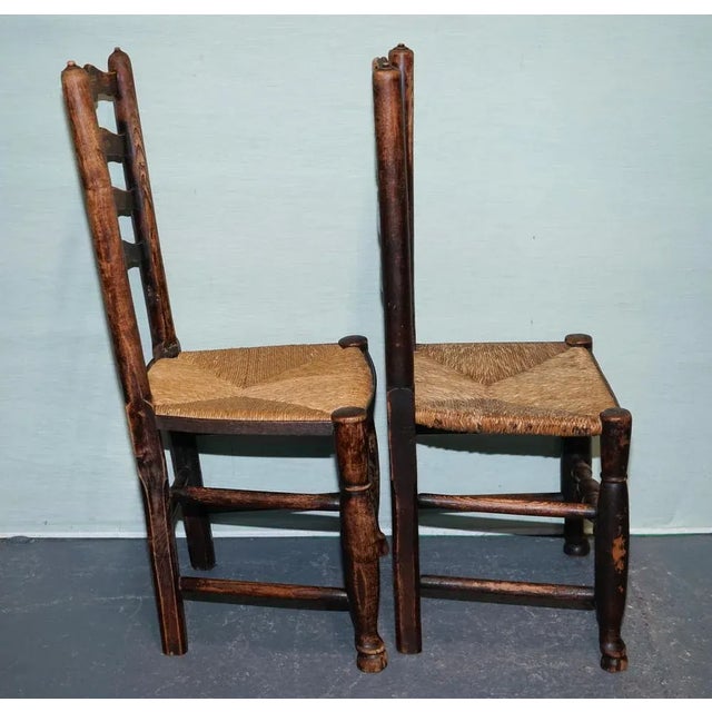 Country House Dining Chairs in Oak, Set of 4 For Sale - Image 12 of 18