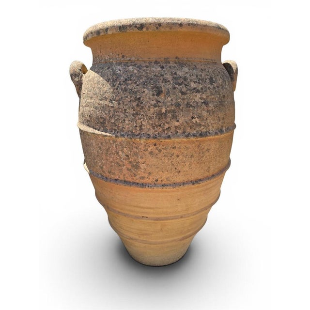 1950s Large Italian Terracotta Storage Jar with Handles, 1950s For Sale - Image 5 of 9