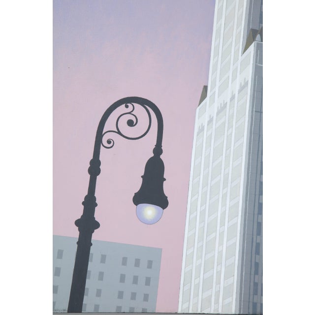 "Woolworth" Contemporary Architectural Acrylic Painting by Lynn Curlee For Sale - Image 4 of 8