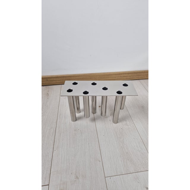 Pompei Steel Vase by Gio Ponti for Molteni & C., 2000s For Sale - Image 9 of 9