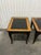 Black Drexel Heritage Et Cetera Chinoiserie Black & Burl End Tables- A Pair For Sale - Image 8 of 12