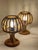 Brown Bamboo and Rattan Table Lamps in the style of Louis Sognot, Italy, 1960s, Set of 2 For Sale - Image 8 of 11