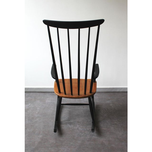 Wood Rocking Chair by Ilmari Tapiovaara for Asko, Mid-20th Century For Sale - Image 7 of 9