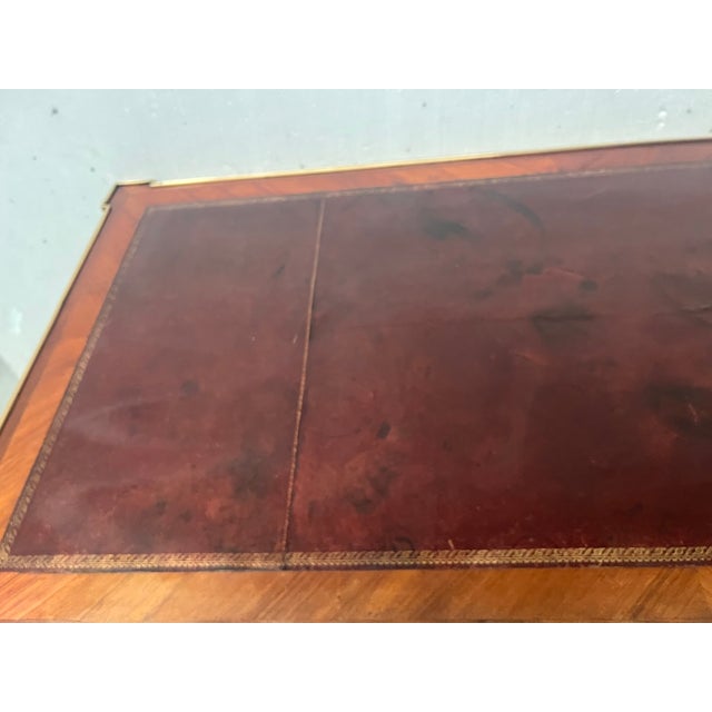 Louis XVI Flat Desk in Mahogany and Rosewood Veneer, 18th Century For Sale - Image 10 of 18