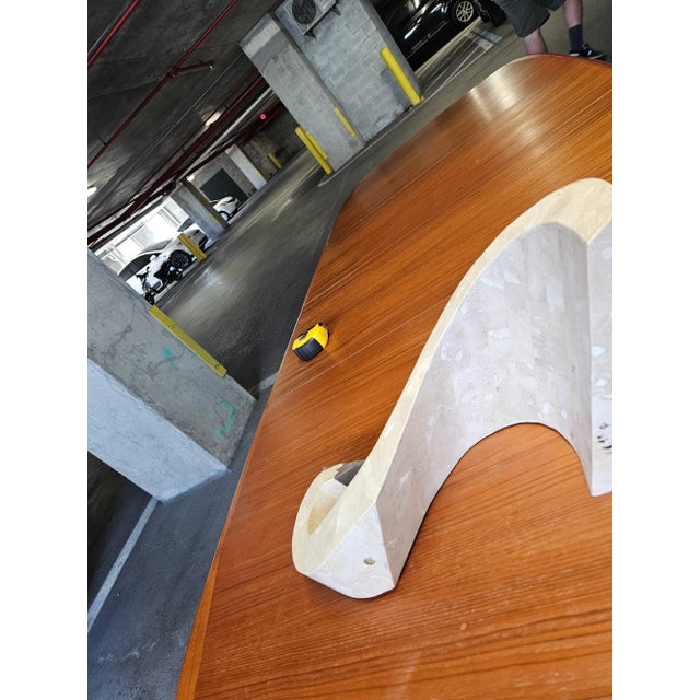 Metal 1980s Maitland Smith Modernist Tessellated Stone Swan For Sale - Image 7 of 9