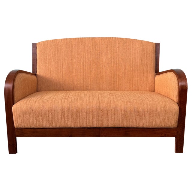 Antique Art Deco Sofa in Bentwood, 1930s For Sale